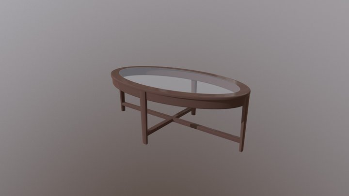 Modern Glass Coffee Table 3D Model
