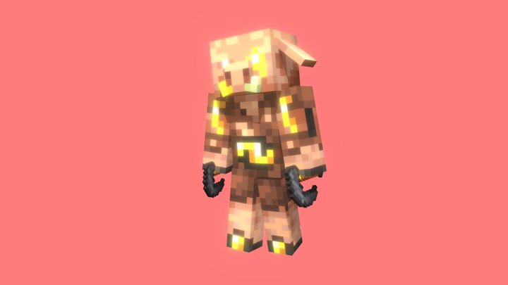 Covert piglin 3D Model