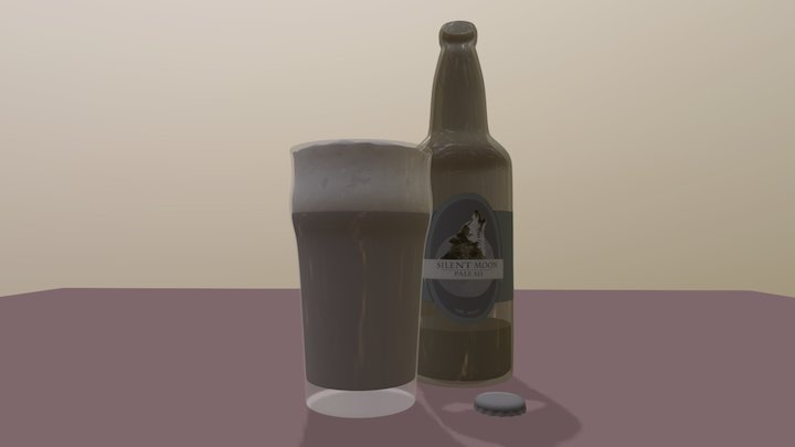 Silent Moon Ale 3D Model