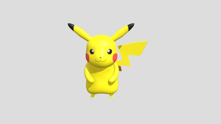 Pikachu Free Pokemon 3D Model