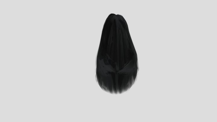 P8 Alyson- Hair Bum 3D Model