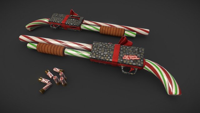 Candy Shotgun – Kostenloses 3D-Modell STL