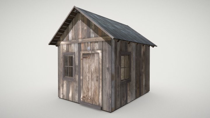 Wooden Cabin 3D Model