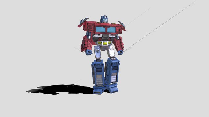 Optimus Prime - Rigged 3D Model