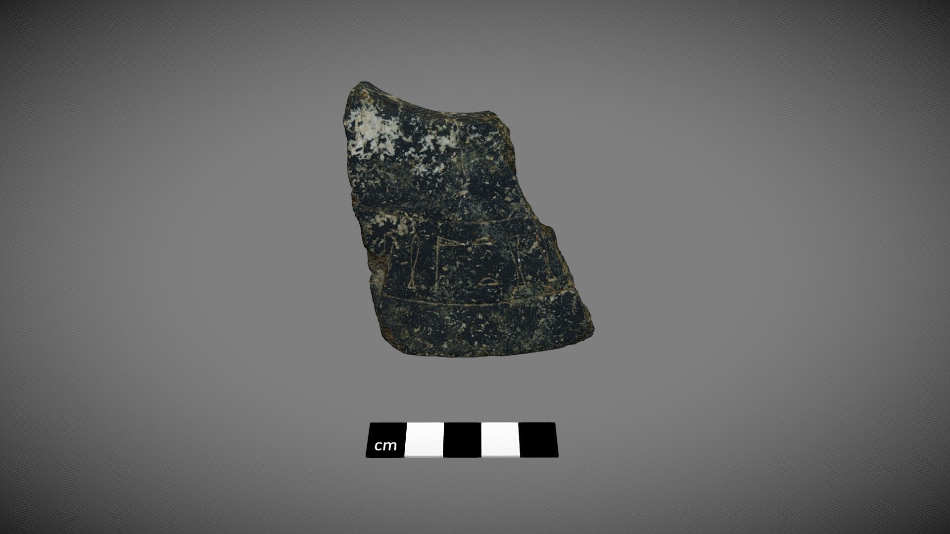 Kirjoituskivi, basalt with hieroglyphs VK6400:7