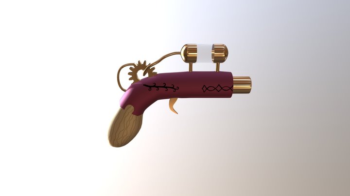 Steam punk gun 3D Model