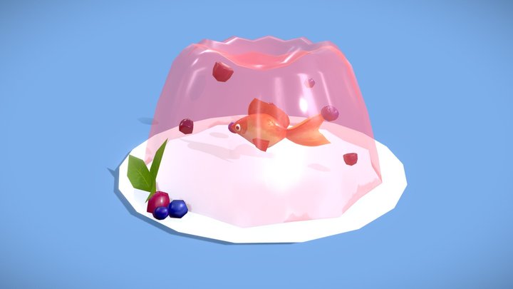 Jello Fish 3D Model