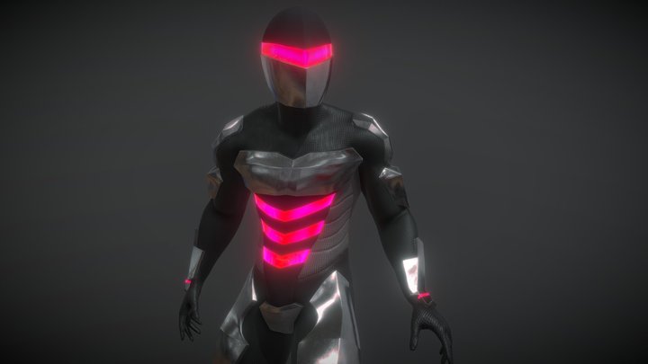 Cyberpunk Character 3D Model