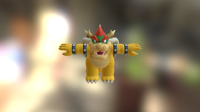 Game Cube - Super Mario Sunshine - Bowser 3D Model
