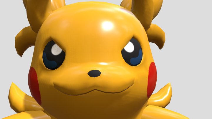Mega Raichu Y but it looks more Pikachu-like 3D Model