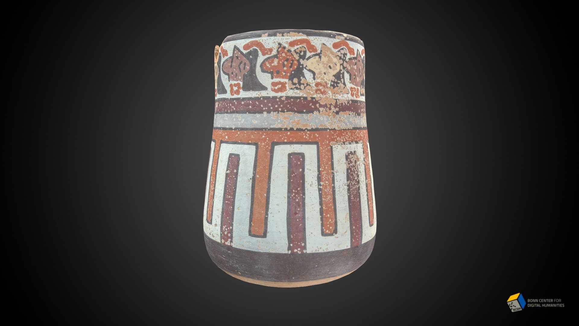 Nazca cup with polychrome painting