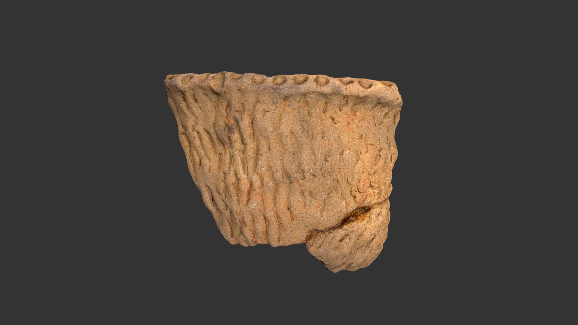 Hillsboro Corncob Impressed Jar Rim (80p265)