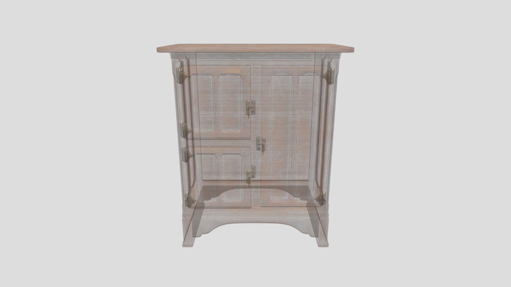Late 1800s Wooden Ice Box