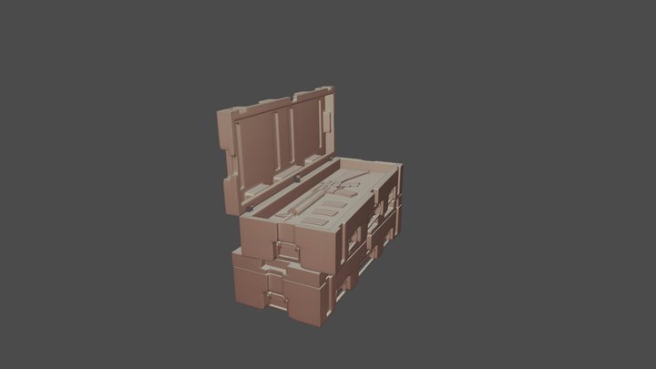 [David Rhyno] military crate 3D model 3D Model