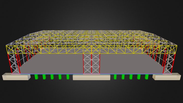 0108 - Hangare Craiova 3D Model
