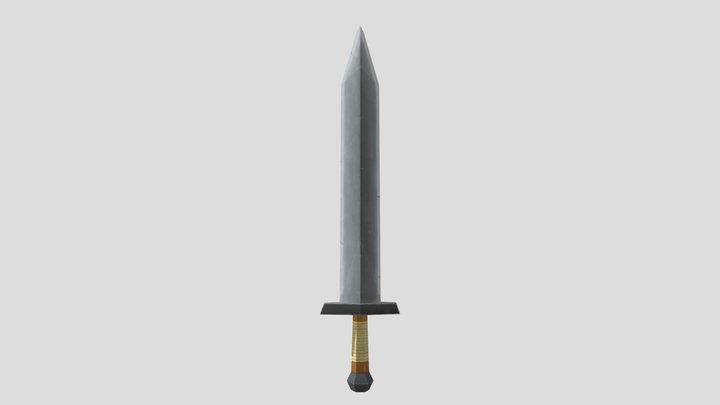 Simple Sword 3D Model