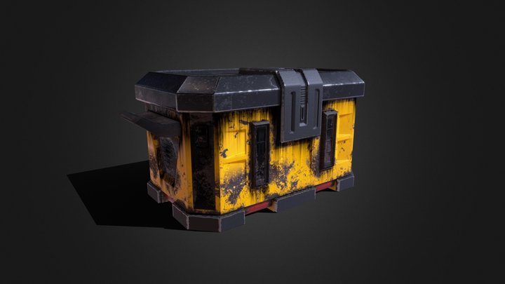Industrial Sci-Fi Container 3D Model