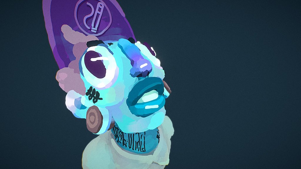 Blue head