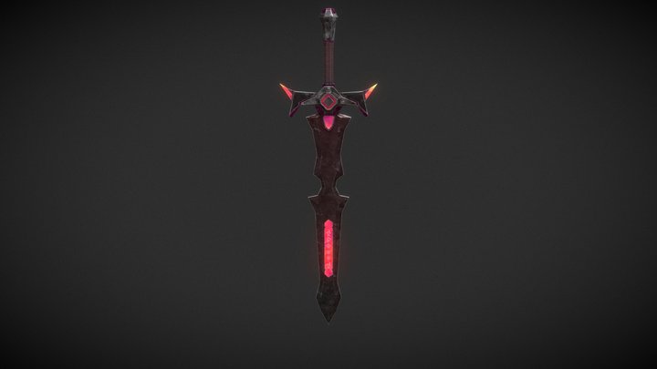 Swords of Balance | 3D Lowpoly Stylized (Red) 3D Model