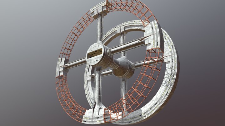 Space Station V 3D Model