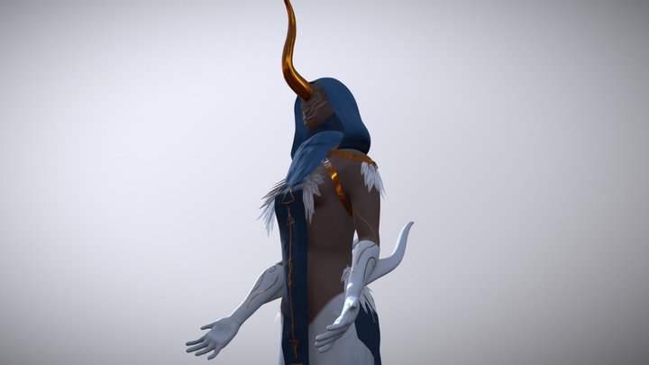 Projet Final Personnage (Angel of Silence) 3D Model