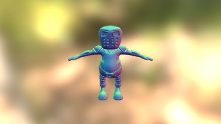 Tiny Knight 3D Model