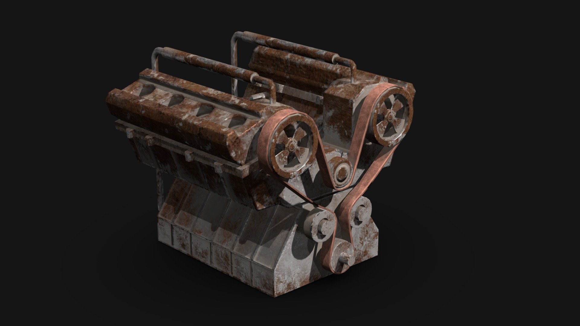 Car engine Animated | 3D model