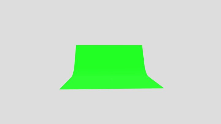 green screen back drop 3D Model