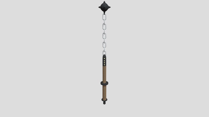 Medieval Flail 3D Model