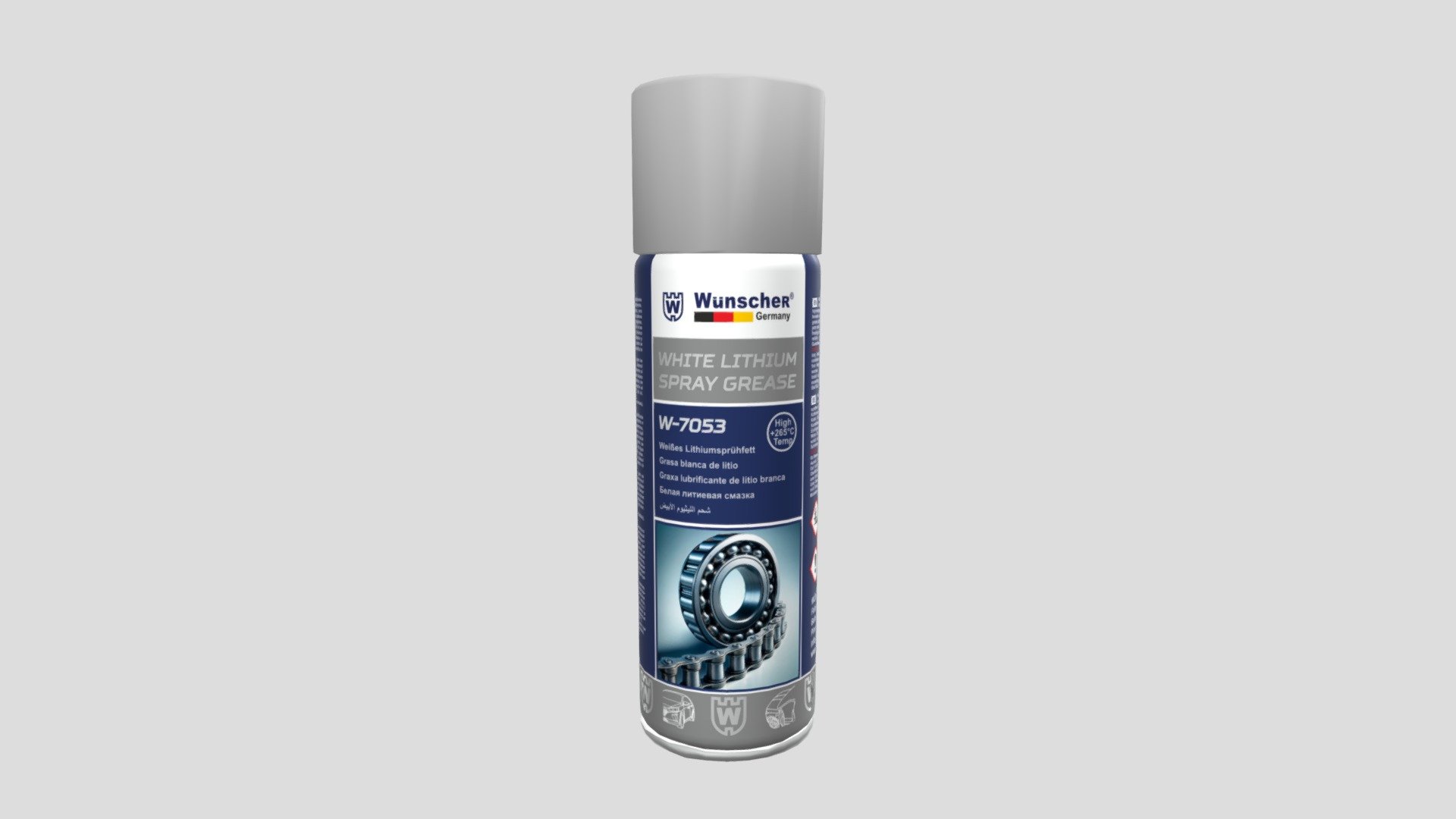 W7053 White Lithium Spray Grease — Sketchfab embed 3D viewer