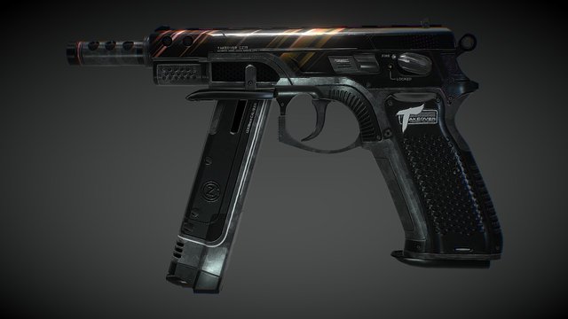 CZ75 - TAKEOVER (Orange) 3D Model