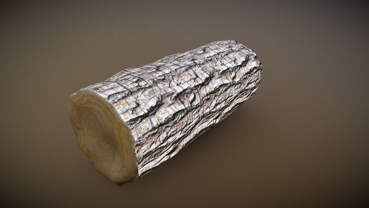 Old oak log – Kostenloses 3D-Modell STL