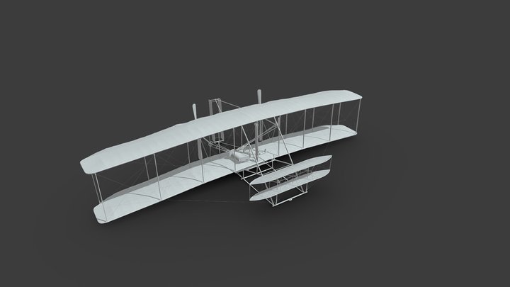 1903 Wright Flyer – Modello 3D gratuito STL