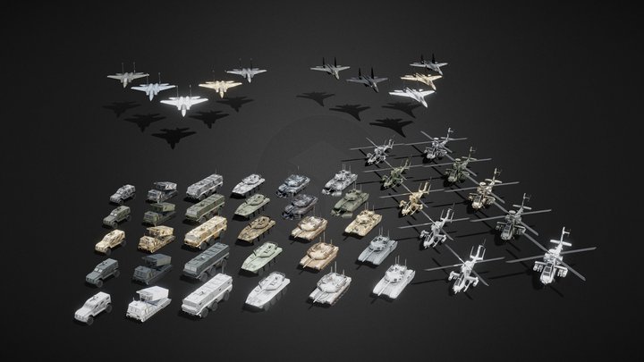Modern Combat Pack 3D Model