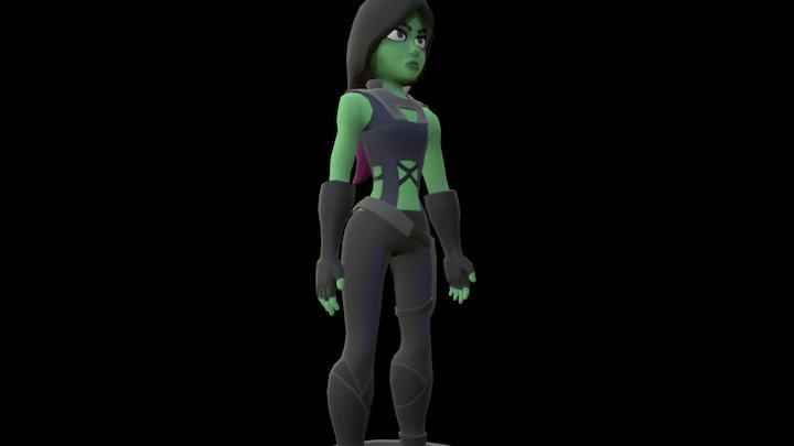 GotG Gamora 3D Model