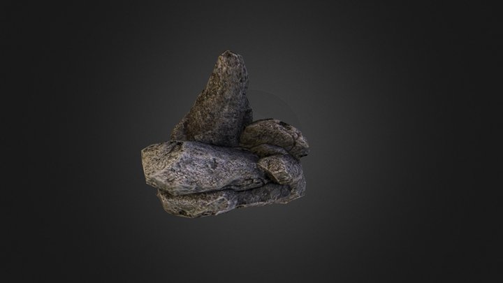 Rock Big C Tribes 3D Model