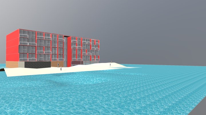 Beach Hotel2 3D Model