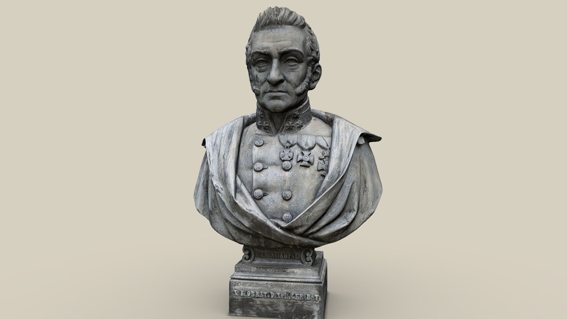 Büste Kopal — Sketchfab embed 3D viewer
