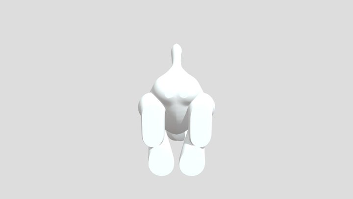 Low Poly Dog 3D Model