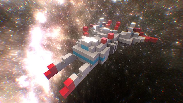Starship RED 3D Model