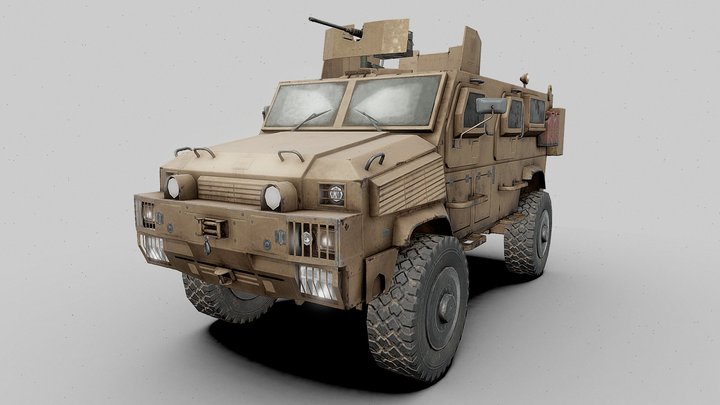 MRAP Vehicle 3d Model 3D Model