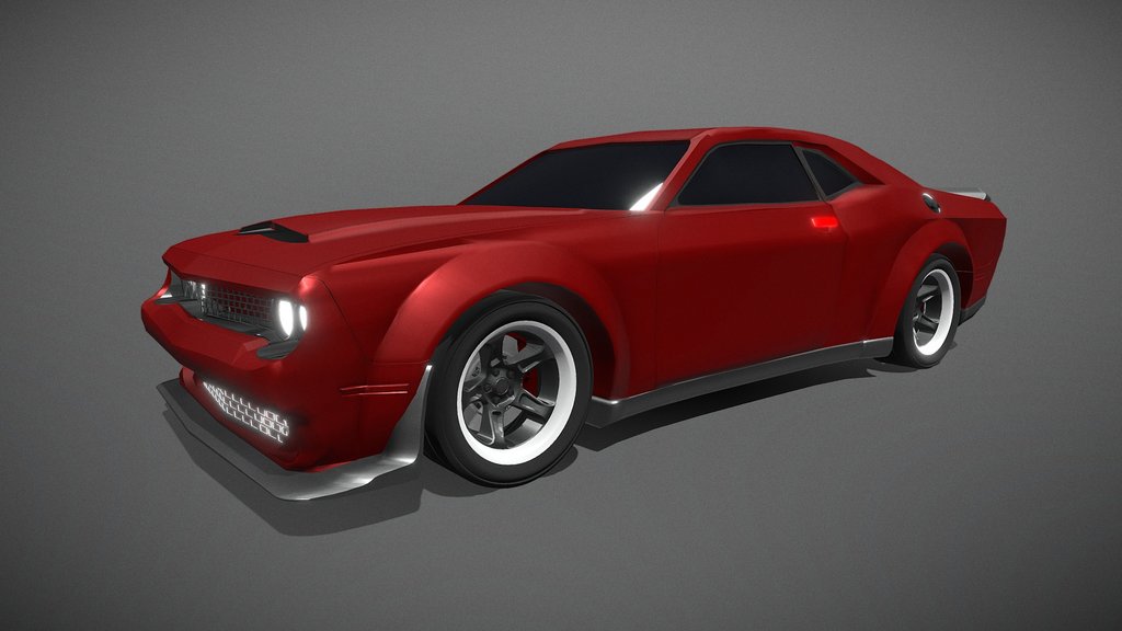 dodge challenger demon  (FREE MODEL)