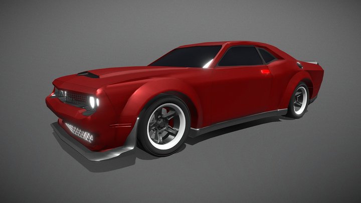 dodge challenger demon  (FREE MODEL)