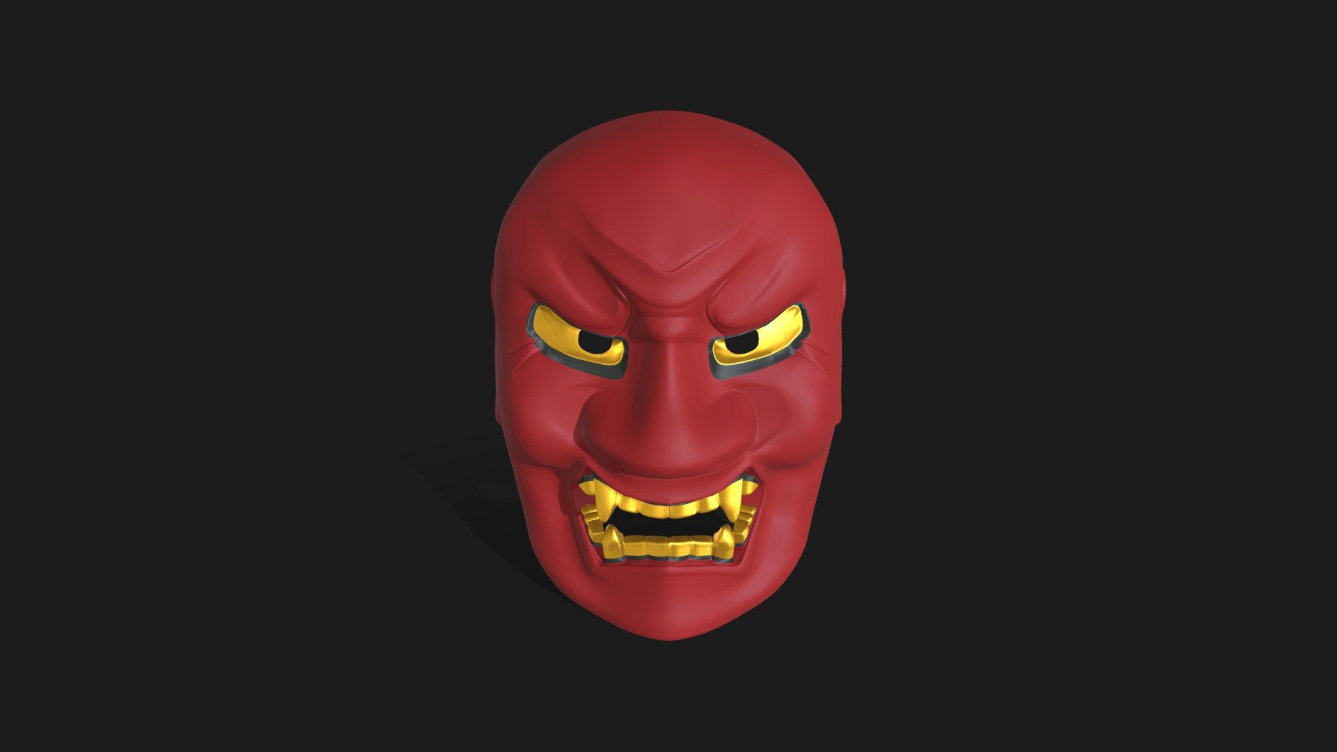 Japanese Noh Mask "Shikami"
