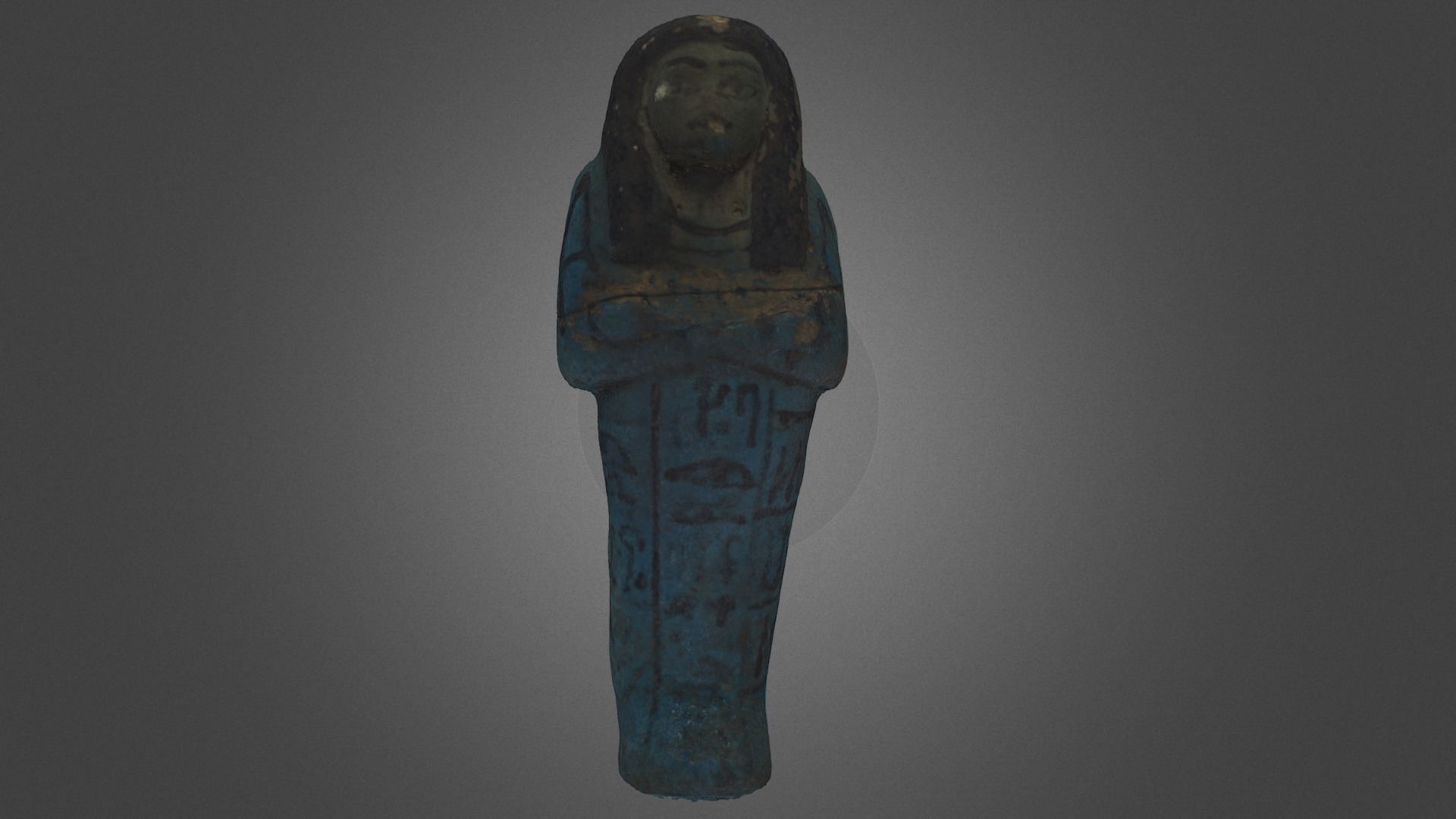 3D model Ushabti - This is a 3D model of the Ushabti. The 3D model is about a close-up of a statue.