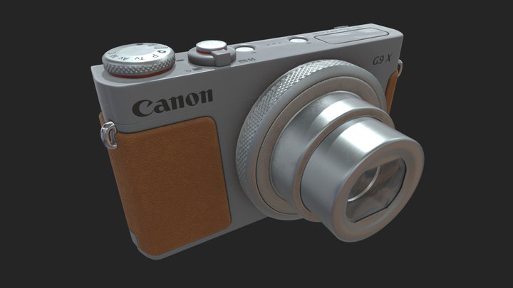 Canon PowerShot G9 X Mark II Digital Camera 3D Model