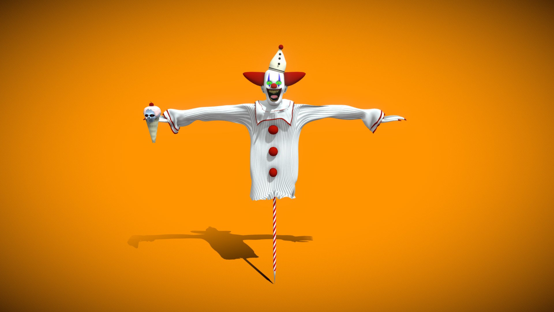 Ice Scream Clown (Download Below) - 3D model by 3D_Garbage ...