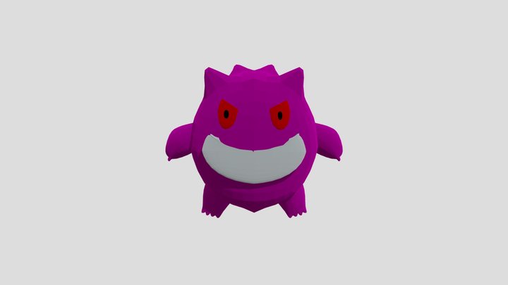 The pokemon Gengar 3D Model