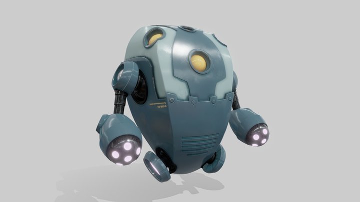 Turret Robot | Space Shooter 3D Model
