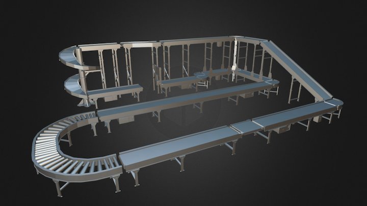 Conveyor Piece Set 3D Model